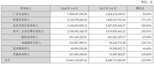 乐视发布上半年财报：净利润2.84亿 同比增长11.64%