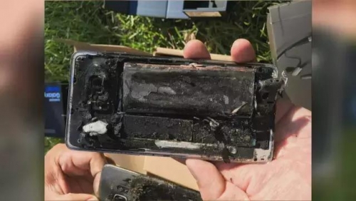 三星害怕外传的视频首度公开 手机爆炸过程惊人