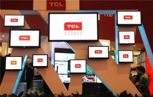 ▲2010年，TCL集团在北京展示的TCL液晶电视、平板电视。图@视觉中国