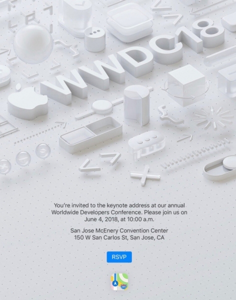 苹果发布WWDC邀请函：6月5日开始 会有新硬件吗？